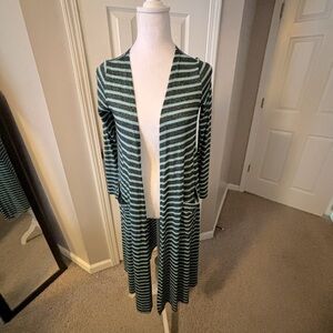 Lularoe Sarah Long Duster Cardigan size XS